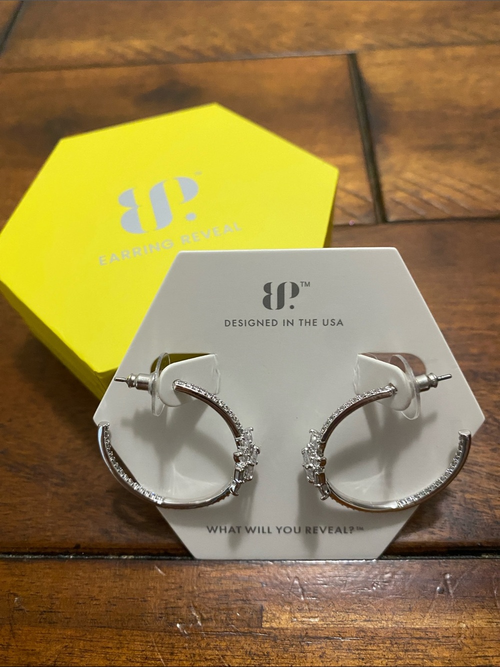 Bomb Party OG Originals Earrings - Diamond Cubic Zirconia - Rhodium Plating